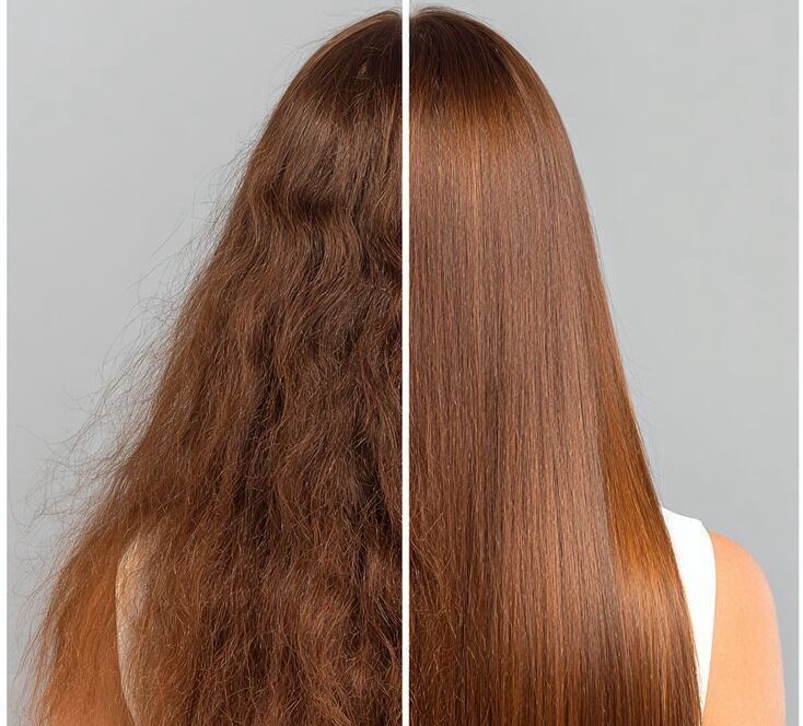 Hair botox therapy at Skinnish salon Mangalore, Uppala, Ullal to smooth frizz and repair damaged hair