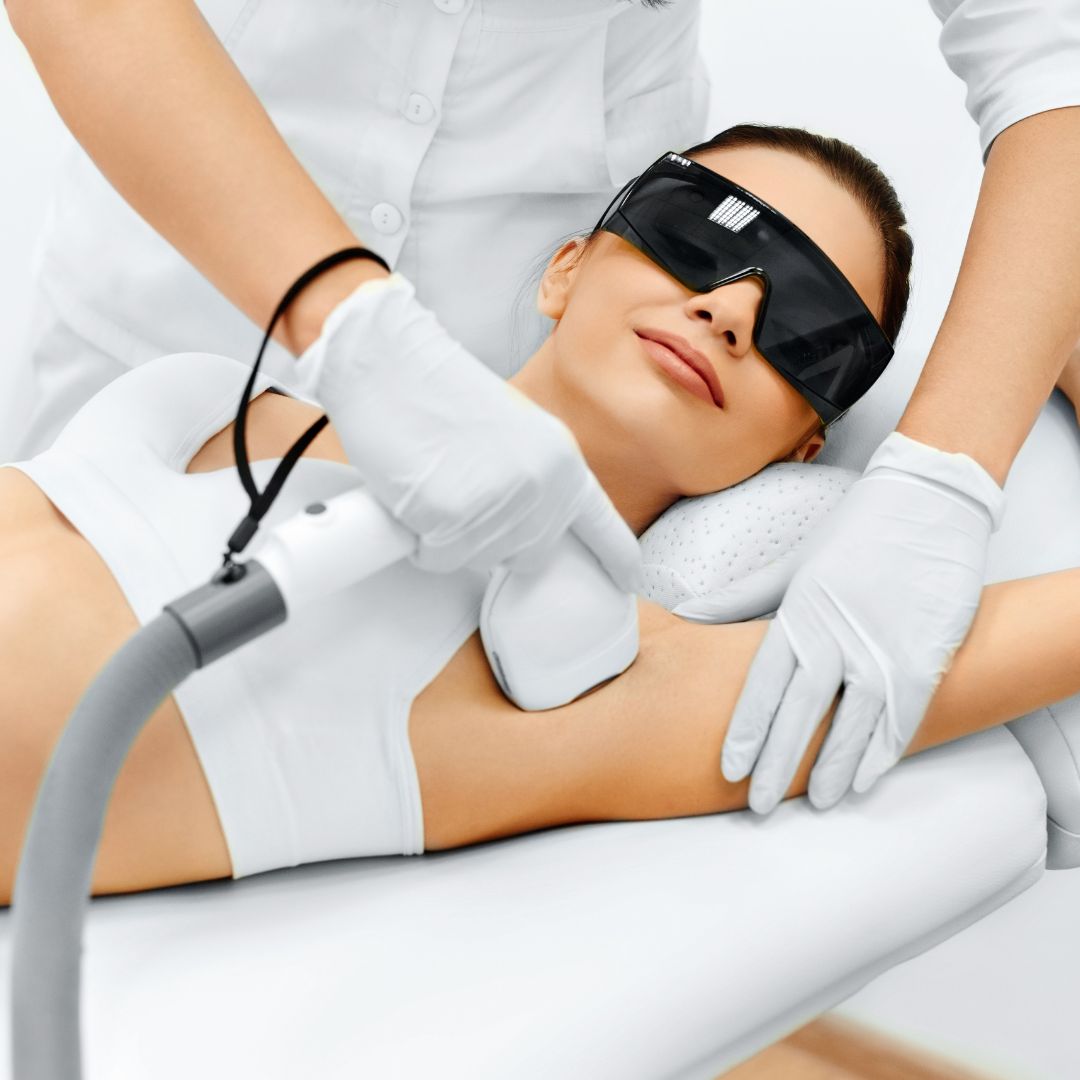 Laser hair reduction treatment for smooth, hair-free skin at Skinnish Aesthetic Clinic in Mangalore, Ullal, and Uppala.